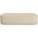 Ver imagem 7 de Cabeceira Cama Box King 160cm Lanna com Puff Recamier Doha W01 Linho Palha - Lyam Decor