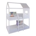 Ver imagem 2 de Beliche Infantil Casinha Janelinha Branco/Acetinado