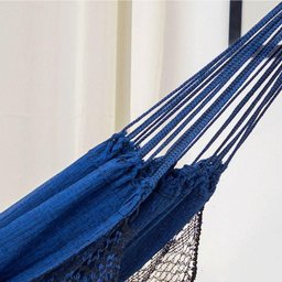 Rede de Dormir Jeans Mesclado Azul com Preto - 3