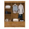 Guarda Roupa Casal Ambiente 20033 Freijó Baunilha Flex – Araplac - 5