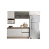 Cozinha Modulada Etna Módulos 258cm 2 Portas de Vidro - Carvalho Oak/off White Poliman - 2