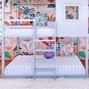 Ver imagem 6 de Beliche Infantil Casinha Janelinha Cinza/Prata Fina