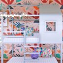 Ver imagem 7 de Beliche Infantil Casinha Janelinha Cinza/Prata Fina