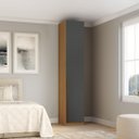 Ver imagem 1 de Guarda Roupa Modular 1 Porta com Prateleiras 35cm Altezza Trend Belmax:freijó/titânio