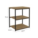 Ver imagem 3 de Mesa De Apoio Estilo Industrial LI004 Freijo Preto Kappesberg