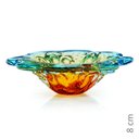 Ver imagem 2 de Centro de Mesa Cristal Murano Azul e Âmbar São Marcos 30cm
