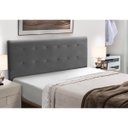 Ver imagem 1 de Cabeceira Cama Box King Size Estofada Madeira Paris:cinza