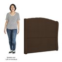 Ver imagem 5 de Cabeceira Casal King Cama Box 195cm Glenda I02 Bouclê Marrom - Mpozenato