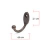 Cabide P/roupa Cabides Gancho Parede Metal Kit 12 Pcs Barato: Ouro Velho - 2