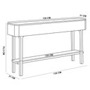 Ver imagem 3 de Kit Aparador para Sala Fontana com Mesa de Centro Ceci Orgânico B01 Off White Cinamomo - Lyam Decor