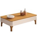 Ver imagem 6 de Kit Aparador para Sala Fontana com Mesa de Centro Ceci Orgânico B01 Off White Cinamomo - Lyam Decor