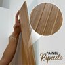 Painel Ripado Autocolante Mdf Freijó 45x11cm Kit 30 Placas Revestimento Decorativo Parede - 4