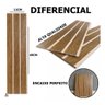 Painel Ripado Autocolante Mdf Freijó 45x11cm Kit 30 Placas Revestimento Decorativo Parede - 3