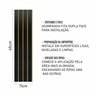 Painel Ripado Autocolante Mdf Freijó 45x11cm Kit 30 Placas Revestimento Decorativo Parede - 8