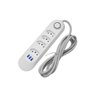 Extensão de 4 Tomadas 10a Branco com 1,80m / 3 Usb Coibeu - 1