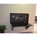 Ver mais imagens de Mesa Home Office Escrivaninha Retrátil Preto