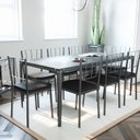 Ver imagem 2 de Mesa de Jantar 185cm x 90cm Rio Cinza/Cimento Queimado