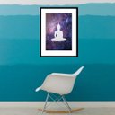 Ver imagem 1 de Quadro Buda Galáxia - 60x48cm:madeira Branca