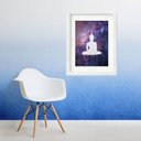 Ver imagem 2 de Quadro Buda Galáxia - 60x48cm:madeira Branca