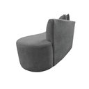 Ver imagem 5 de Namoradeira Sofá Feijão Hana Orgânica Linho Cinza