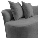 Ver imagem 7 de Namoradeira Sofá Feijão Hana Orgânica Linho Cinza