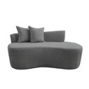 Ver imagem 2 de Namoradeira Sofá Feijão Hana Orgânica Linho Cinza