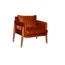 POLTRONA DECORATIVA MILÃO LUXO DORA BELA - 0126 Ferrugem - 1