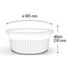 Bacia Canelada 40l - Plástica, Verde, Arqplast - 2