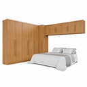 Ver imagem 2 de Guarda Roupa Modulado Dallas 7 Módulos 12 Portas 3 Gavetas