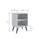 Ver imagem 3 de Mesa de Cabeceira Retrô com Prateleira