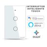 Ekaza Interruptor Inteligente Wi-fi Painel De Toque 2 Botões Branco - 7