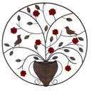 Ver imagem 6 de Painel De Arvore Mandala Com Vaso Em Ferro Rustico Decorativo Para Sala Libertas Rosas Artesanato Ro
