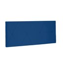 Ver imagem 1 de Cabeceira Painel Aquilla Para Cama Box Casal 140 cm Suede - D’Rossi - Azul Marinho
