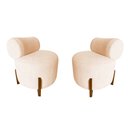 Ver imagem 1 de Kit 2 Poltronas Decorativa Mônaco Couro Bege