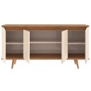 Ver imagem 3 de Buffet 160cm 4 Portas Pés em Madeira Maciça Grace Versátile