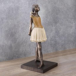 Estátua Bailarina Decorativa Resina Escultura Elegante 19cm - 5