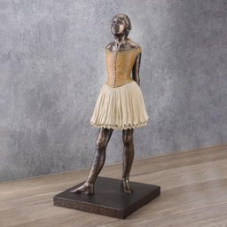 Estátua Bailarina Decorativa Resina Escultura Elegante 19cm - 3