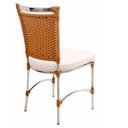 Ver imagem 3 de Cadeira de Jantar em Alumínio Assento Impermeável Cor Rafia