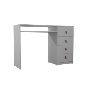 Mesa Nails Pérola 117x40 Cm com Gaveteiro e Prateleira sem Aspirador
