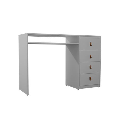 Mesa Nails Pérola 117x40 Cm com Gaveteiro e Prateleira sem Aspirador