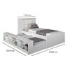 Cama Bibox de Solteiro Cimol Yumi Branco - 3
