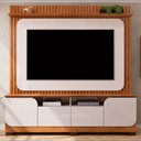 Ver imagem 6 de Estante Painel para Tv 65 Pol 182cm Ripado Vanie D04 Off White/freijo - Mpozenato