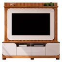 Ver imagem 5 de Estante Painel para Tv 65 Pol 182cm Ripado Vanie D04 Off White/freijo - Mpozenato