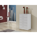 Ver imagem 2 de Cômoda Tati 5 Gavetas para Quarto Branco Formimóveis