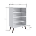 Ver imagem 4 de Estante Retrô com 4 Prateleiras 