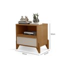 Ver imagem 3 de Mesa de Cabeceira 52cm x 56cm Premiere Marrom