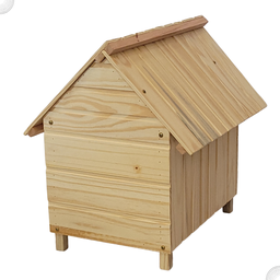 Casinha de Cachorro De Madeira Sem Pintura Simples Extra Grande n5 - 6