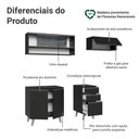 Ver imagem 4 de Armário de Cozinha Compacta 200cm Preto Nice Madesa 14