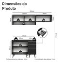 Ver imagem 3 de Armário de Cozinha Compacta 200cm Preto Nice Madesa 14