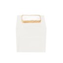 Ver imagem 1 de Porta Objetos de Acrílico e Quartzo Branco com Borda Dourada Gg